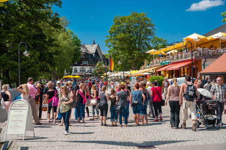 The Promenade in Titisee-Neustadt, Black Forest, Baden-Wuerttemberg, Germany, Europeのeditorial素材