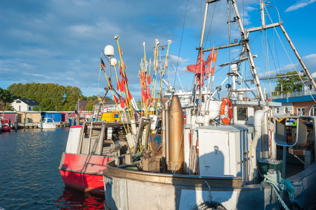 Harbor in Niendorf at the Baltic Sea