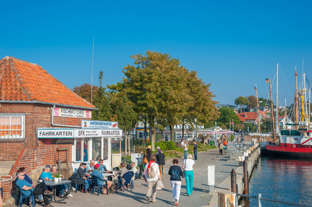 Harbor in Laboe at the Baltic Sea