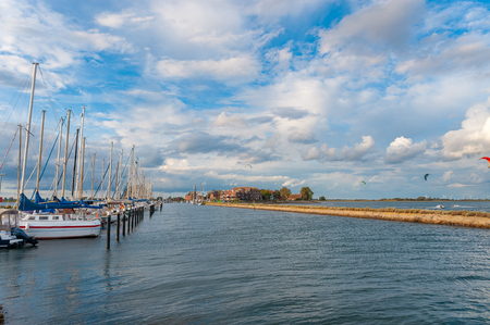 Marina in Orth on the island Fehmarn at the Baltic Seaのeditorial素材