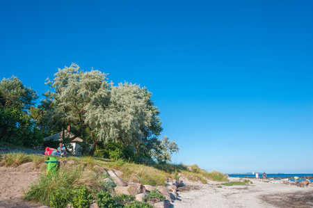 Coast line at the Wulfener Hals on the island Fehmatn at the Baltic Seaのeditorial素材