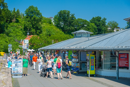 Promenade in Sassnitz on the island of R?gen at the Baltic Seaのeditorial素材