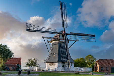 The Werdumer Mill in Werdum in East Frisia is a so-called Erdhollaender windmill.