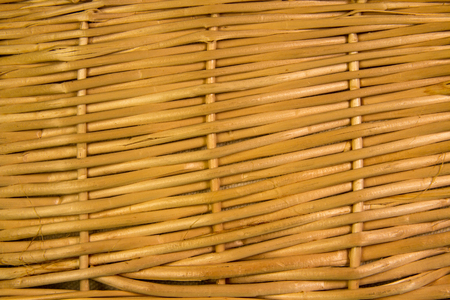 Natural wicker texture or backgroundの写真素材