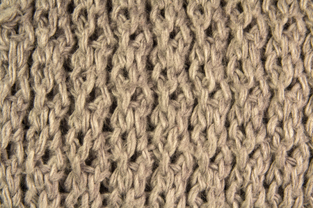 Grey woolen fabric of a scarfの写真素材