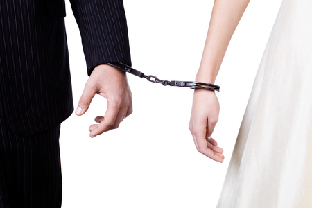 Cuffed handsの写真素材
