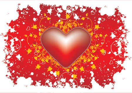 abstract Valentine's Day background with heart shapeのイラスト素材