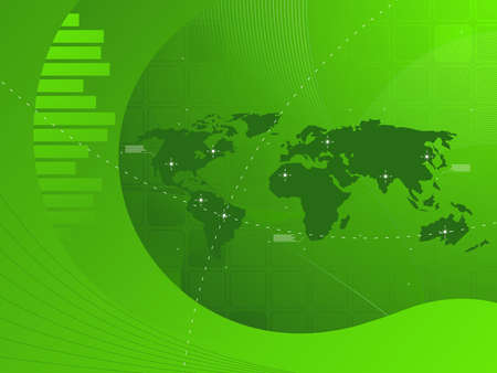 Abstract business background with map lines and arrowsの写真素材