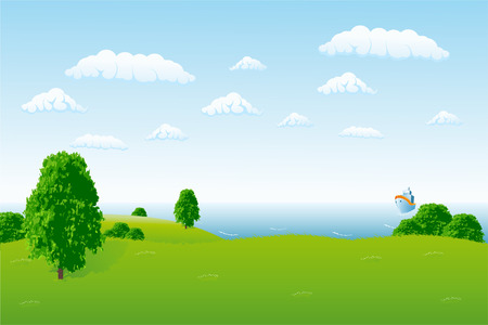 Sea horizonのイラスト素材