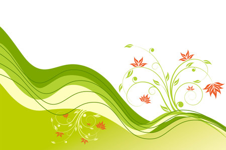 Flower Waveのイラスト素材