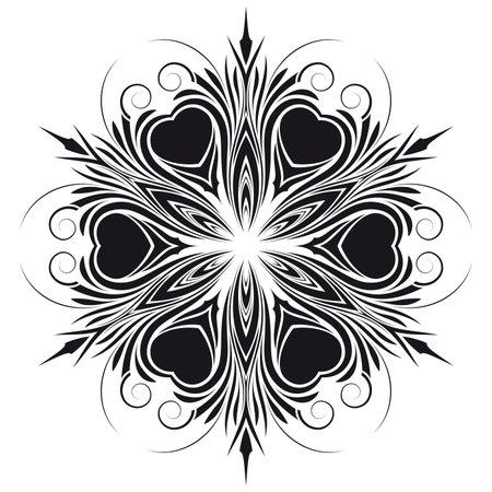 Abstract vintage isolated on white floral scrollのイラスト素材