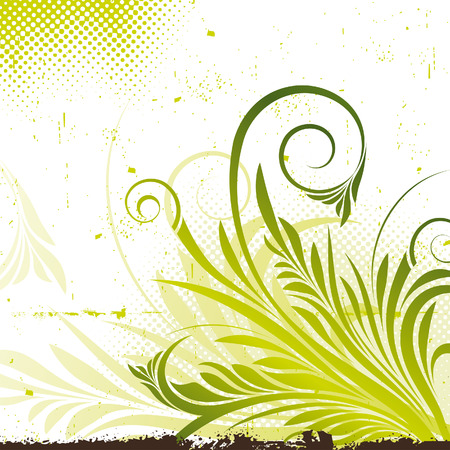 Abstract Floral Vector Background, decorative backgroundのイラスト素材