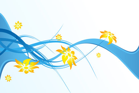 Abstract Floral Background. Vector illustration. Abstract Pattern.のイラスト素材