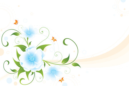 Abstract modern floral background for your designのイラスト素材