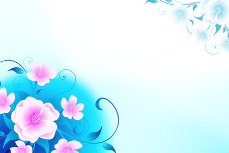 Abstract modern floral background for your designのイラスト素材