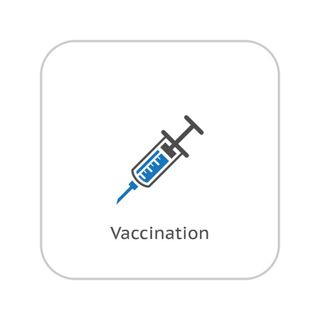 Vaccination and Medical Services Icon. Flat Design. Isolated.のイラスト素材