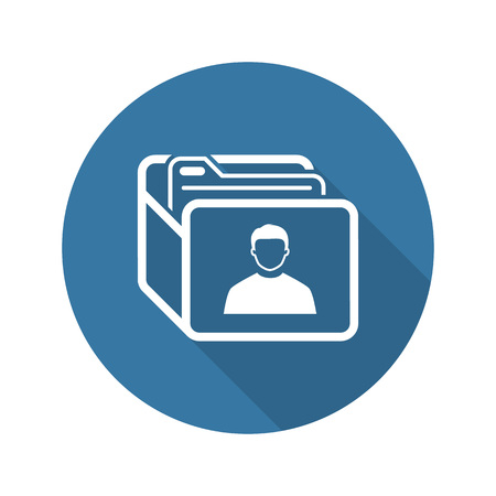 Customer Base Icon. Business Concept. Flat Design. Isolated Illustration.のイラスト素材