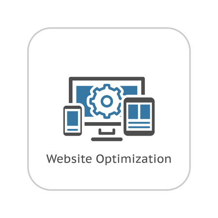 Website Optimization Icon. Flat Design. Isolated Illustration.のイラスト素材