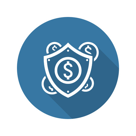 Secure Transactions Icon. Flat Design. Business Concept. Isolated Illustration.のイラスト素材