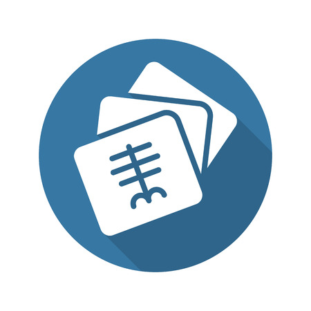 Radiology and Medical Services Icon with Shadow. Flat Design. Isolated.のイラスト素材