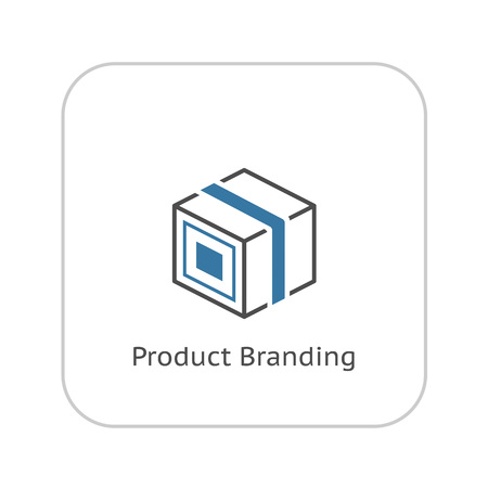 Product Branding Icon. Flat Design. Business Concept. Isolated Illustration.のイラスト素材
