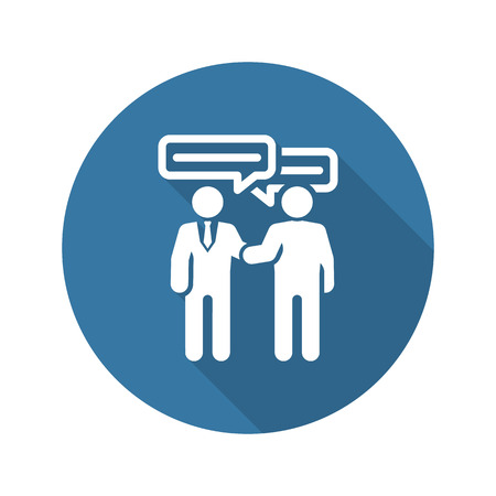 Deal Icon. Flat Design. Business Concept. Isolated Illustration.のイラスト素材