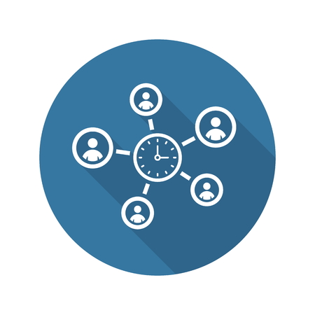 Efficiency Management Icon. Business Concept. Flat Design. Isolated Illustration.のイラスト素材