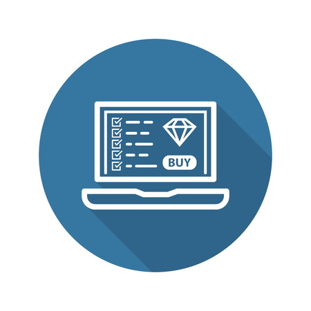 Landing Page Icon. Flat Design. Business Concept. Isolated Illustration.のイラスト素材