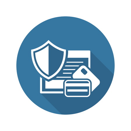 Secure Transaction Icon. Flat Design. Business Concept Isolated Illustration.のイラスト素材