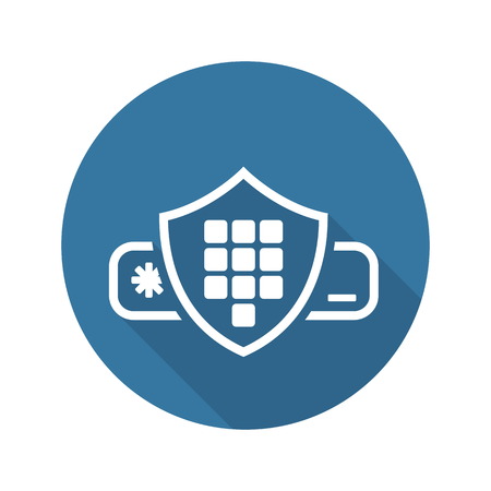 Security Code Icon. Flat Design. Business Concept Isolated Illustration.のイラスト素材