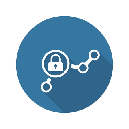 Security Checkpoint Icon. Flat Design. Business Concept Isolated Illustration.のイラスト素材