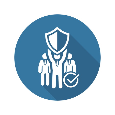 Private Security Icon. Flat Design. Business Concept Isolated Illustration.のイラスト素材