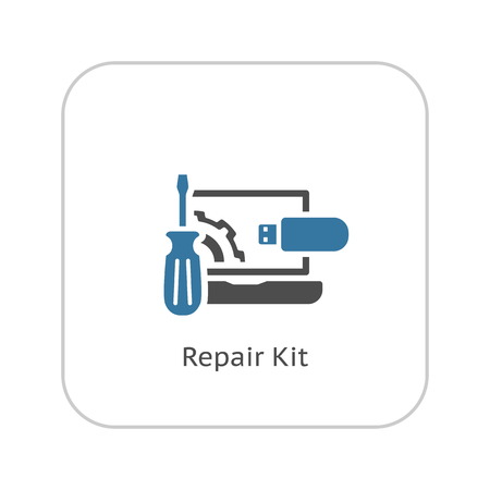 Repair Kit Icon. Flat Design Isolated Illustration.のイラスト素材