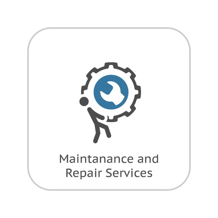 Maintanance and Repair Services Icon. Flat Design Isolated Illustration.のイラスト素材