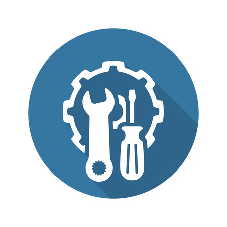 Repair Service Icon. Flat Design Isolated Illustration.のイラスト素材