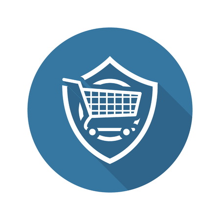 Customer Protection  Icon. Flat Design. Business Concept Isolated Illustration.のイラスト素材