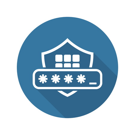 Security Code Icon. Flat Design. Business Concept Isolated Illustration.のイラスト素材