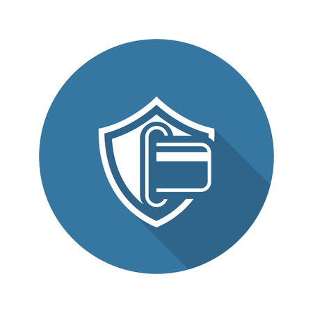 Secure Transaction Icon. Flat Design. Business Concept Isolated Illustration.のイラスト素材