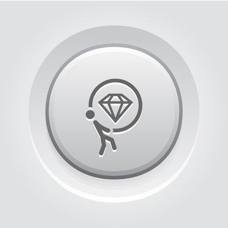 Offer Icon. Business Concept. Grey Button Designのイラスト素材