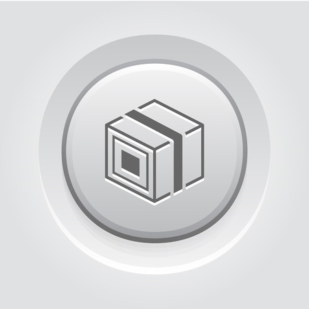 Product Branding Icon. Business Concept.  Grey Button Designのイラスト素材
