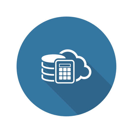 Secure Cloud Storage Icon. Flat Design Isolated Illustration. App Symbol or UI element.のイラスト素材