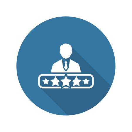 Quality Management Icon. Flat Design. App Symbol or UI element.のイラスト素材