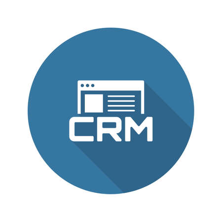 Shop CRM System Icon. Business and Finance. Isolated Illustration.のイラスト素材