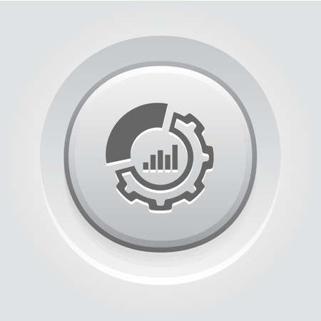 Set Up Analytics Icon. Flat Design.のイラスト素材