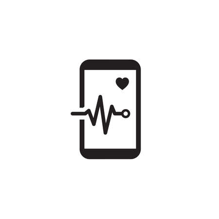 Mobile Monitoring and Medical Services Icon.のイラスト素材