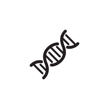 DNA and Medical Services Icon. Flat Design.のイラスト素材
