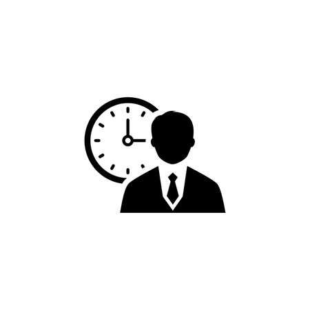 Time Management Icon. Business Concept. Flat Design.のイラスト素材