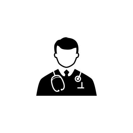 Doctor Icon. Flat Design.のイラスト素材