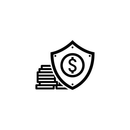 Money Protection Icon. Flat Design.のイラスト素材