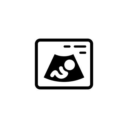 Ultrasonography Icon. Flat Design.のイラスト素材